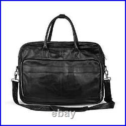 New Leather Laptop Bag Timeless Tech Black 100% Authentic Leather