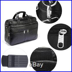 New Style Men's Women's Shoulder Office Laptop Briefcase Bag Black
