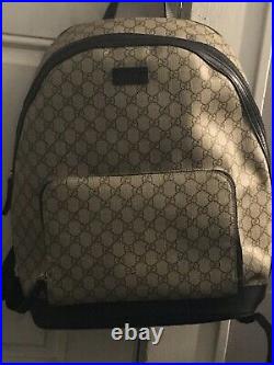 New Unisex Gucci backpack authentic/ laptop bag leather