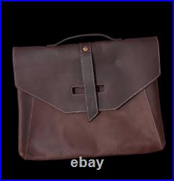 Nice Pad & Quill Valet Luxury Laptop Bag Brown leather bag retails $180