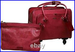 Nile Roller Bag by Simply Noelle with Detachable Laptop Case, Red BRAND NEW