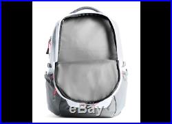 North Face Women Borealis Backpack White/coral Laptop Bag Stretch Mesh