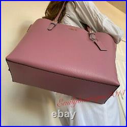 Nwt Coach Mollie Leather Large Tote Shoulder Bag Handbag True Pink 1671 $378