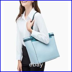 Nwt Kate Spade Staci Large Laptop Tote Shoulder Bag Mint Multi Leather Purse