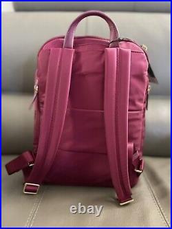 Nwt Tumi Voyageur Hilden Berry Nylon Backpack Handbag Bag Travel Laptop Carry On
