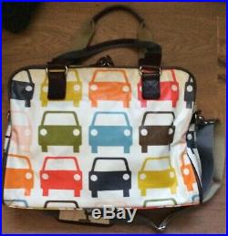 Orla Kiely Multicolour Cars Coated Laptop Travel Case Bag