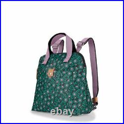 Orla Kiely Small Travel Backpack Tote Laptop Tablet Bag Emerald New