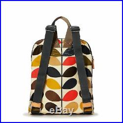 Orla Kiely Stem Multi Travel Backpack Tote Laptop Bag New Multi Colour