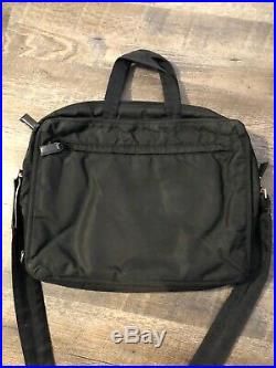 PRADA Black Nylon & Leather Business Bag Laptop Bag Mens Or Womens Bag