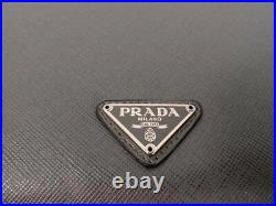 PRADA Grey Leather IPAD/ Tablet Case Bag BOXED Great Gift! UNISEX