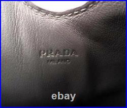 PRADA Grey Leather IPAD/ Tablet Case Bag BOXED Great Gift! UNISEX