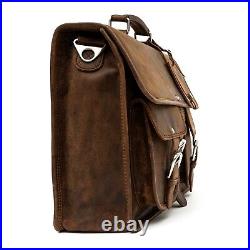 Porterbello Leather Satchel Briefcase Laptop Man Bag