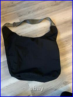 Prada black nylon messenger bag Crossbody diaper Bag Laptop Bag