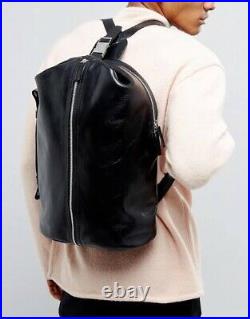 RARE New Royal Republiq Black Leather Backpack Travel Laptop BAG RRP$450