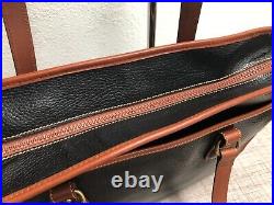 Rare Vintage Coach Sheridan Shoulder Brief, Laptop Bag Black Leather Perfect