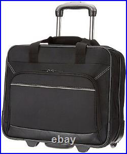 Rolling Laptop Case for Women Bag Briefcase Black Wheeled Computer 17 Travel