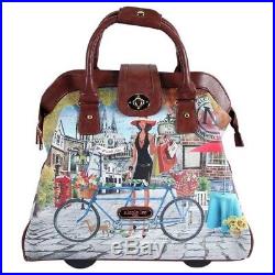 Rolling Tote Bags For Women Business Laptop Bag Rolling Suitcase Chic CarryOn
