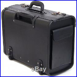Rolling briefcase for adults men women lawyer work with wheels 17 inch laptop
