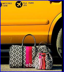 SALE? Kate Spade flower jacquard LG Weekender bag Overnight Carry-on 15 Laptop