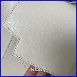 SENREVE Cream Pebble Leather MAESTRA Large FULL Size Laptop Backpack Bag