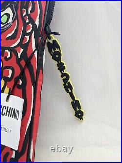 SS20 Moschino Couture Jeremy Scott MONSTER RED LAPTOP CASE HALLOWEEN TRICK/CHIC