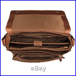 STILORD'Lonzo' Vintage Messenger Bag Leather Men Women 15'6 inch Laptop Cross
