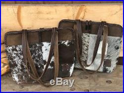STS Ranchwear Cowhide Laptop Shopper Bag Purse STS35020
