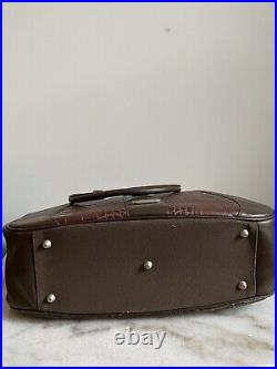 Samsonite Black Label Alexander Mcqueen Brown Leather Laptop Travel Bag