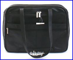 Samsonite Black Leather Charisma Computer Case Women's NWT