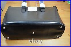 Samsonite Black Patent Leather Laptop Notebook Shoulder Tote Bag Business Case