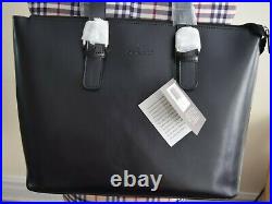 Samsonite Black Patent Leather Laptop Notebook Shoulder Tote Bag Business Case