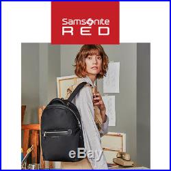 Samsonite RED 2018 CARLEIGH Women Backpack 13Inch Laptop 29x40x13cm PU EMS Black