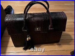 Savannah Heritage Limited Edition Faux Leather Laptop Handbag (Coffee Brown)