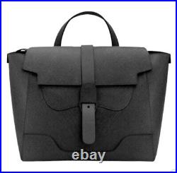 Senreve Maestra Convertible Bag Mimosa Black Italian Made Vegan Leather 9 Pocket