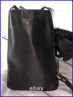 Senreve Maestra Convertible Bag Mimosa Black Italian Made Vegan Leather 9 Pocket