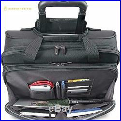 Solo New York Bryant Rolling Laptop Bag. Rolling Briefcase for Women and Men. Fi