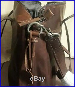 Spikes & Sparrow Womens Zip Laptop Bag with Tablet Pocket Dark Brown