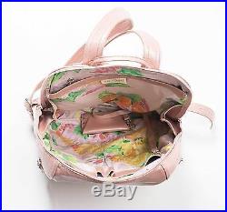 Stunning Blush Pink Leather Backpack Travel Bag, Laptop Bag, Womens Work Bag