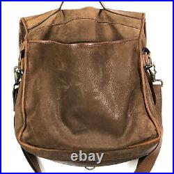 Sundance Leather Messenger Bag Shoulder Laptop Brown Argentina