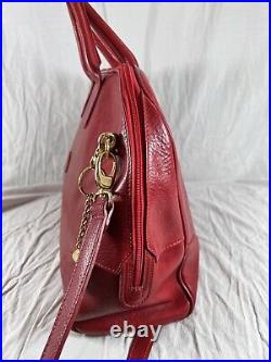 TERRIDA TANGAROA Authentic Red Leather Laptop Bag Business Travel Bag