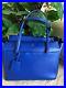 TORY-BURCH-SONGBIRD-Royal-Navy-Tote-Packable-XLarge-19x12-MINT-Condition-01-hjxn