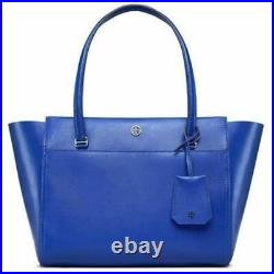 TORY BURCH SONGBIRD/Royal Navy Tote/Packable XLarge 19x12 MINT Condition