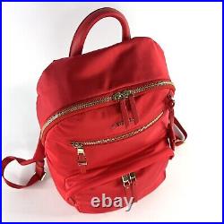 TUMI Hagen Women's Laptop Backpack Sunset Pink Red Coral Travel Carry-On Bag