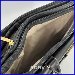 TUMI Larkin Hayward Triple Compartment Laptop Brief Black Ballistic Nylon