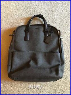 TUMI SINCLAIR OLIVIA Convertible Backpack Laptop Bag Gray/Black Excellent