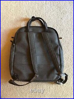 TUMI SINCLAIR OLIVIA Convertible Backpack Laptop Bag Gray/Black Excellent