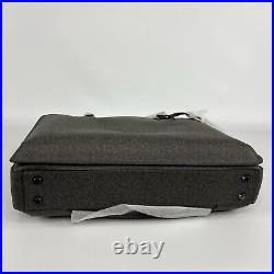 TUMI Sinclair Nina Business Briefcase Laptop Travel Bag Earl Grey Coated Canvas