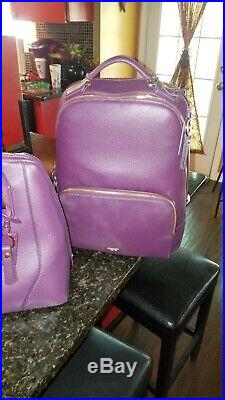 TUMI Stanton Gail Laptop Backpack 12 Inch Computer Bag for Women PURPLE