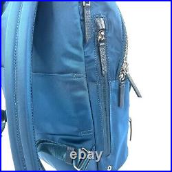 TUMI Voyageur Hilden Women Laptop Backpack Dark Turquois Travel Carry-On Bag