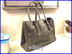 TUMI Womens BUSINESS TOTE bag laptop handbag purse Gray Barely Used Retail $500